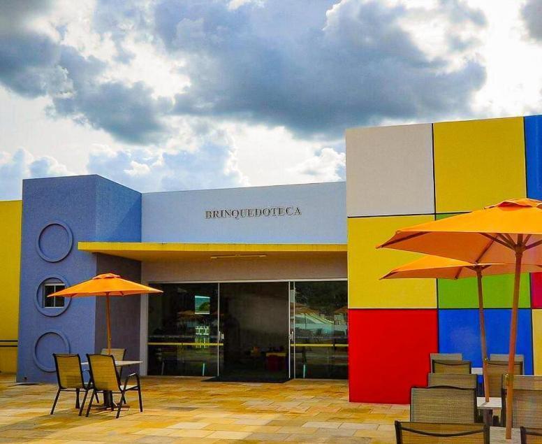 Lacqua diroma com fogão, geladeira, micro-ondas, Park aquático 24h, acomoda até 5 pessoas Caldas Novas Extérieur photo